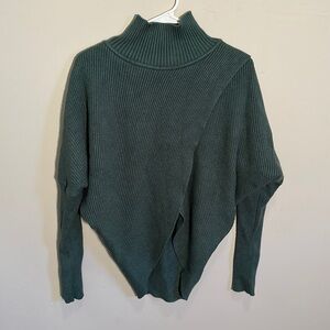Cozy Green Cocoon Sweater